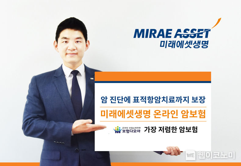 생명보험협회와 손해보험협회가 공동으로 운영하는 온라인보험 비교 플랫폼 보험다모아에 등재된 모든 암보험 중 미래에셋생명 온라인암보험 (갱신형)은 보험가격지수 79%를 기록하며, 업계에서 보험료가 가장 저렴한 것으로 나타났다. 합리적 보험료로 암진단비에 표적항암약물치료, 항암약물방사선치료, 항암방사선치료 3종까지 보장한다. 2023.03.03 (출처: 미래에셋생명)
