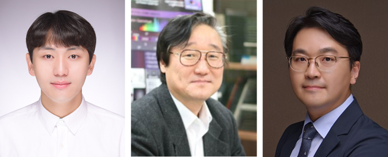 왼쪽부터 신동철 박사, 김승우 교수, 김영진 교수
