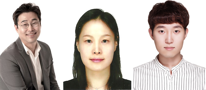(왼쪽부터) 포스텍 최시영 교수, 연세대 양세정 교수, 연세대 한중훈 박사과정생