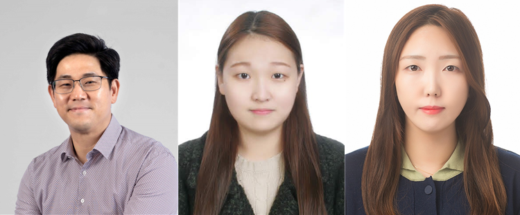 왼쪽부터 POSTECH(포항공과대학교, 총장 김무환) 신소재공학과 정성준 교수, 염예진 공동1저자(POSTECH), 박주안 공동1저자(POSTECH) 2023.03.12 (출처: POSTECH)