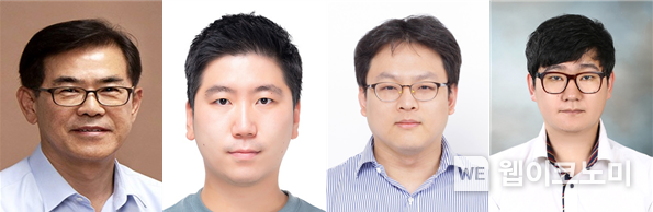 POSTECH 화학공학과 김동표 교수, POSTECH 임세준 씨, UNIST 에너지화학공학과 류정기 교수, UNIST 오현명 씨 2023.03.13 (출처:POSTECH)