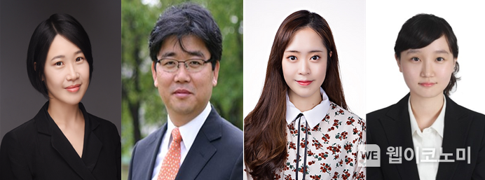 (좌측부터) KAIST 바이오및뇌공학과 김필남 교수, KAIST 바이오및뇌공학과 정용 교수, KAIST 바이오및뇌공학과 김효민 박사과정, KAIST 바이오및뇌공학과 김신흔 박사 2023.03.15 (출처:KAIST)