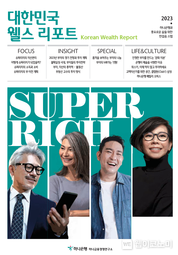 하나금융경영연구소, 2023 대한민국 웰스 리포트(Korean Wealth Report) 발간 2023.04.09 (출처: 하나은행)