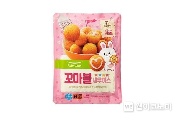 아이들이 한 입에 간편하게 즐길 수 있는 키즈 전용 새우가스 풀무원 ‘꼬마볼 새우까스’ 2023.04.14 (출처 : 풀무원)