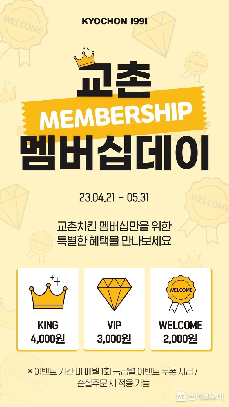 교촌치킨 '멤버십 데이' 프로모션 이미지 2023.05.04 (출처: 교촌치킨)