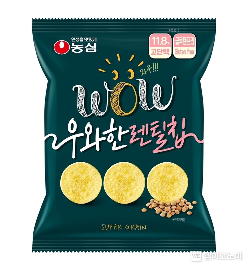 농심 우와한 렌틸칩 제품이미지 2023.05.11 (출처 : 농심)