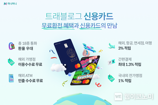 트래블로그 신용카드 이미지 2023.05.16 (출처: 하나카드)