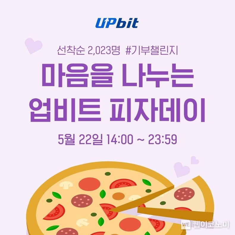두나무, 2023 업비트 피자데이 이벤트 실시 2023.05.19 (출처: 두나무)