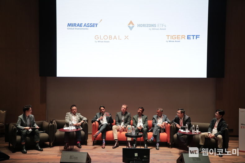 미래에셋 ‘ETF Rally 2023’에서 미래에셋 글로벌 임직원들이 각국의 ETF 비즈니스 현황을 공유하고 있다. 2023.05.25 (출처 : 미래에셋)