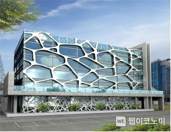 경상국립대 칠암캠퍼스 내에 건립할 예정인 ‘경남 그린 스타트업 복합허브센터’ 조감도 2023.06.01 (출처: 경상국립대)