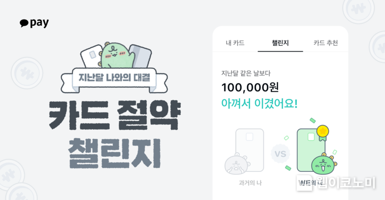 카카오페이, 카드 절약 챌린지 진행 2023.06.02 (출처 : 카카오페이)