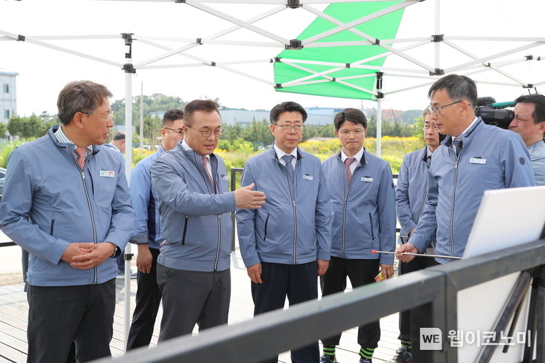  황주호 한수원 사장이 신한울3,4호기 건설 진행 현황을 점검하고 있다. 2023.06.05 (출처: 한수원)