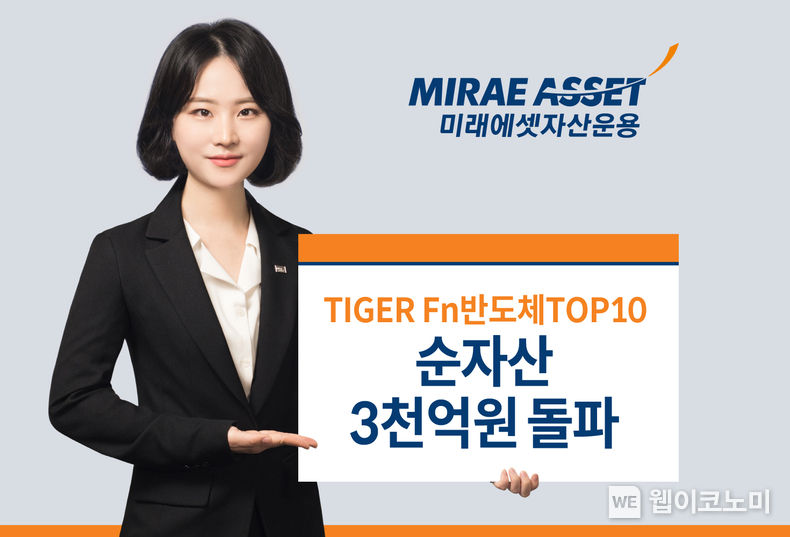 TIGER fn반도체TOP10 순자산 3천억원 돌파 2023.06.07 (출처 : 미래애셋자산운용)