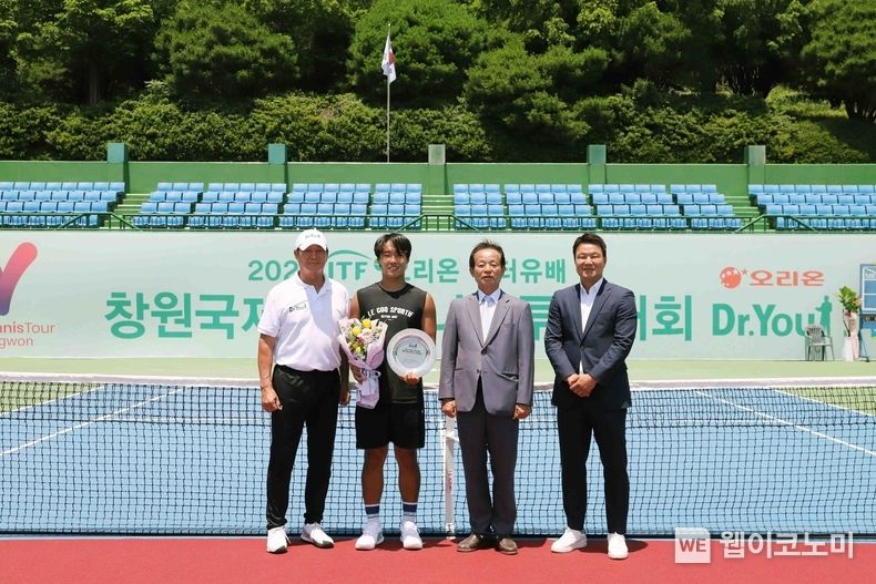오리온, 2023 ITF 오리온 닥터유배 창원국제남자테니스투어대회 시상식 2023.06.19 (출처 : 오리온)