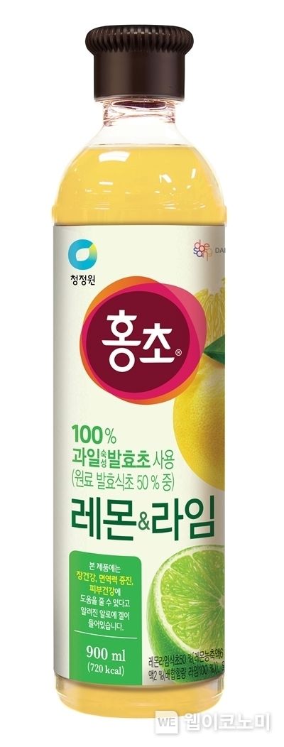 청정원 홍초 레몬&라임 900ml 2023.06.28 (출처:대상(주))