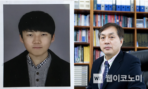 (좌측부터)POSTECH 김해녘 씨, POSTECH 이상준 교수님 2023.07.17 (출처:POSTECH)