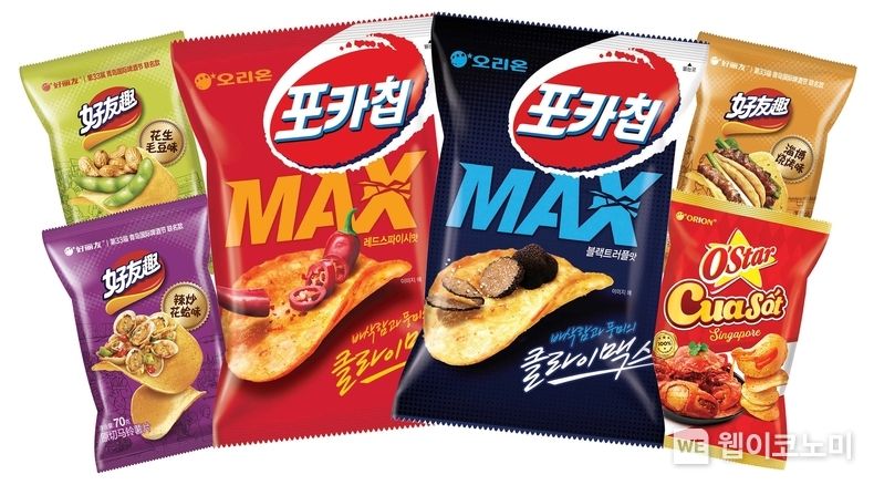 오리온 글로벌 생감자 스낵 6종 이미지 2023.07.26 (출처 : 오리온)