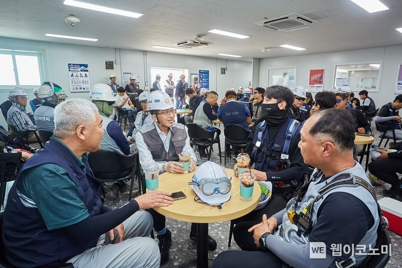 ㈜한화 건설부문, 대표이사 주관 폭염 대비 현장점검 2023.08.04 (출처 : ㈜한화)