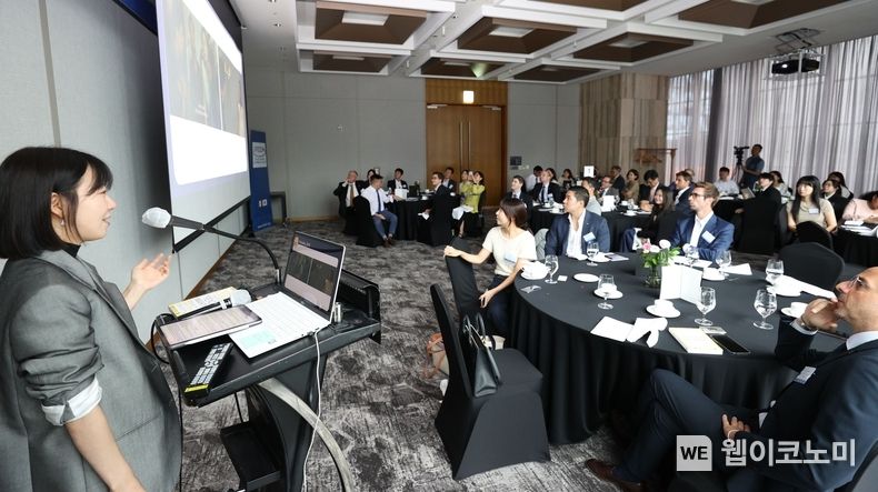  ‘제11차 비즈니스+ 포럼’에는 한국에 진출한 외국계 기업과 기관의 주재원 약 50명이 참석했다. 포럼 현장의 모습. 2023.09.13 (출처: KOTRA)