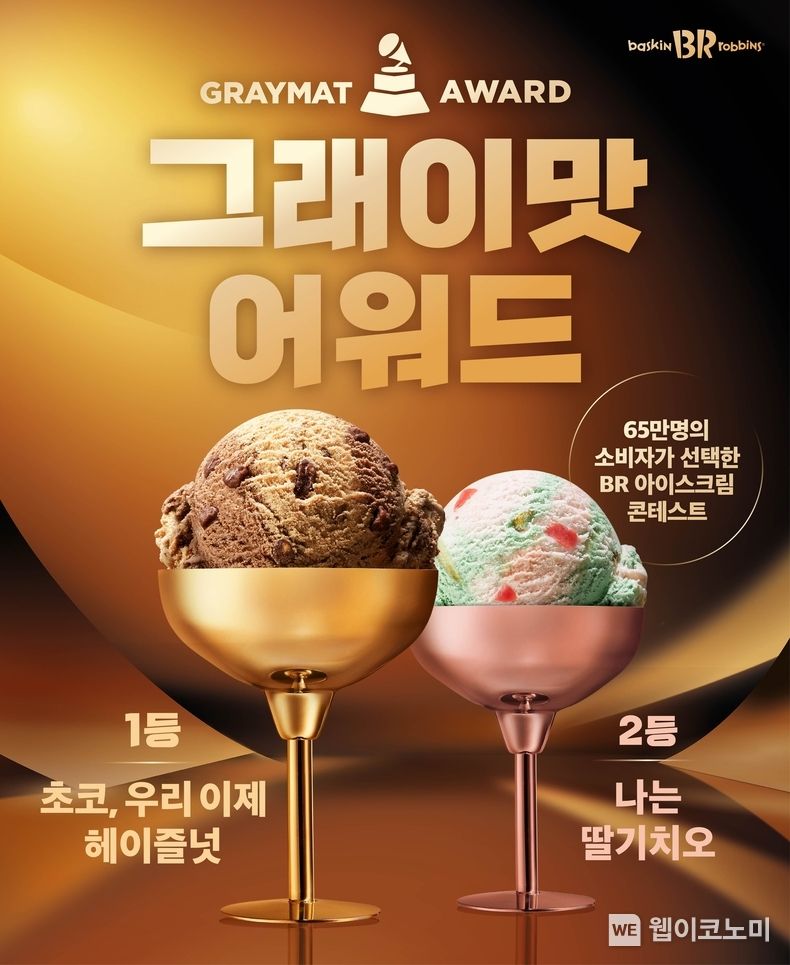 SPC 배스킨라빈스, 10월 이달의 맛 ‘2023 그래이맛 어워드’ 2종 출시 2023.09.26. (출처: SPC 배스킨라빈스)