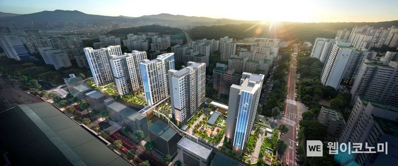 산본 충무주공2단지 2차아파트 리모델링주택사업 조감도. 2023.10.30. (출처: SK에코플랜트)