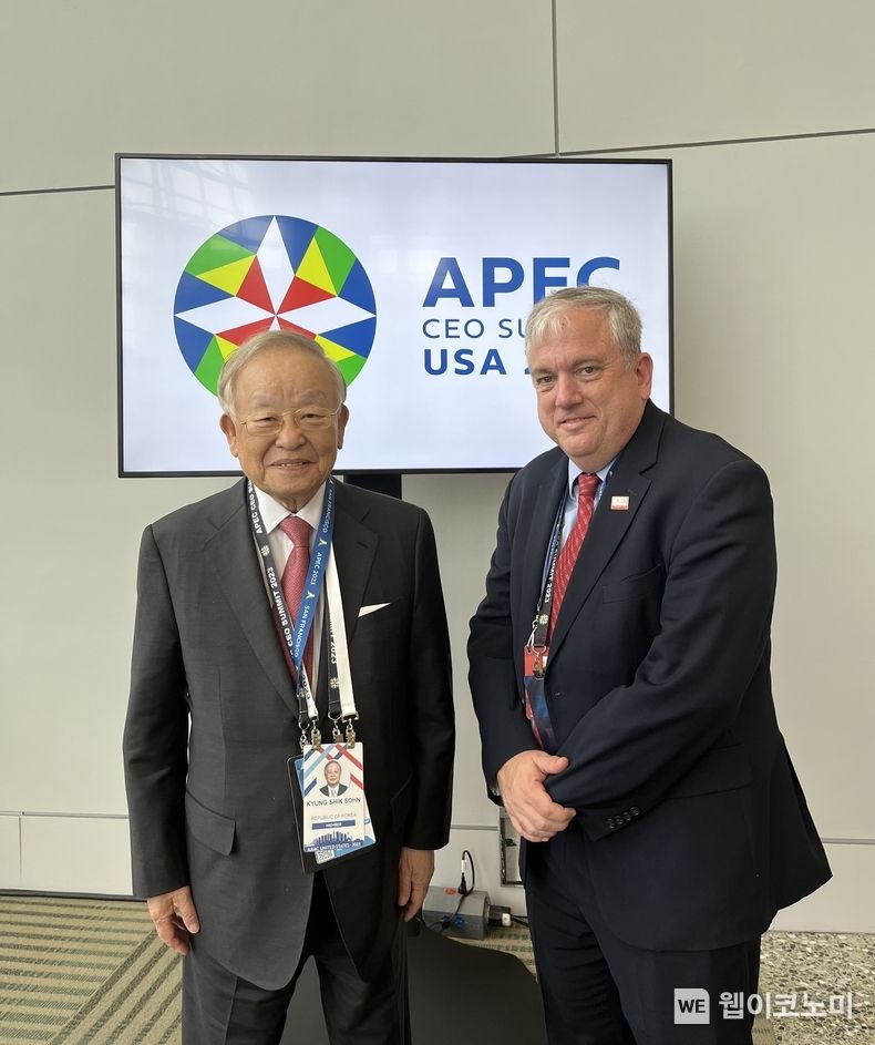 손경식 경총 회장, 美 매트 머레이 APEC 대사 접견 2023.11.17 (출처 : 한국경영자총협회)