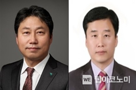 (왼쪽부터)정해성 현 하나대체투자자산운용 부사장, 배성완 전 삼성화재 부사장 / 2023.12.19 (출처: 하나금융그룹)