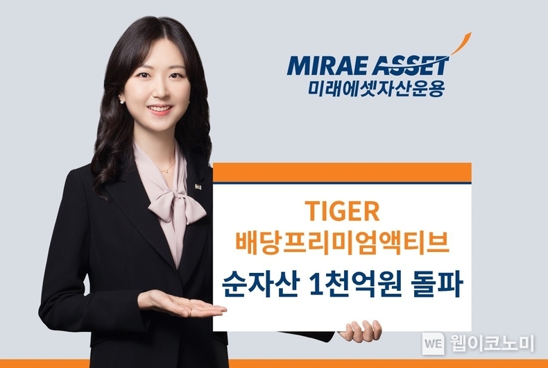 TIGER 배당프리미엄액티브 순자산 1천억 돌파 / 2023.12.21 (출처: 미래에셋자산운용)