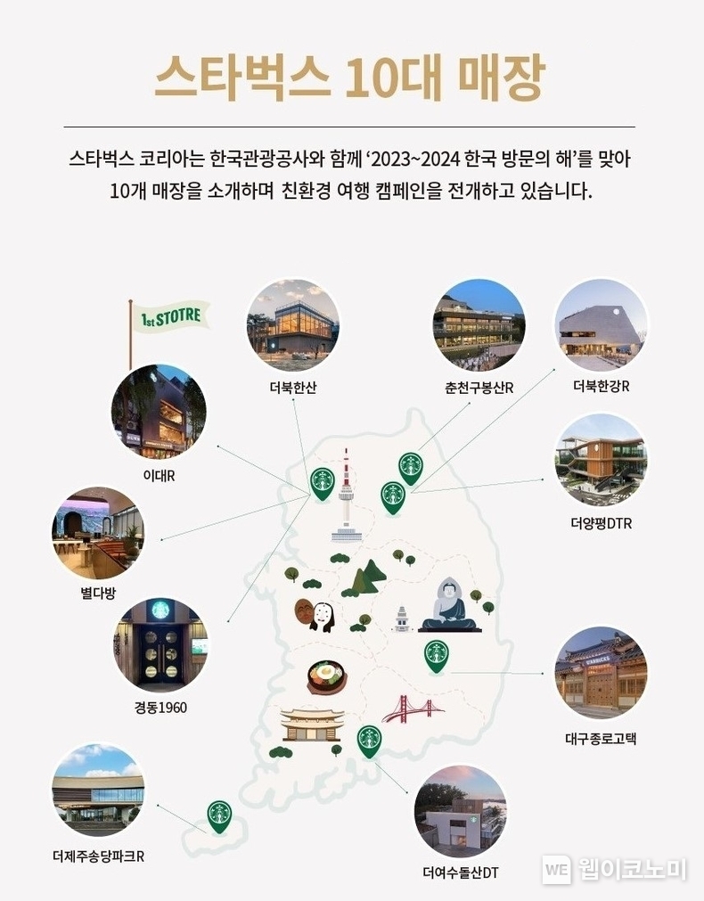 스타벅스 10대 명소 매장 / 2023.12.26 (출처: 스타벅스 코리아)