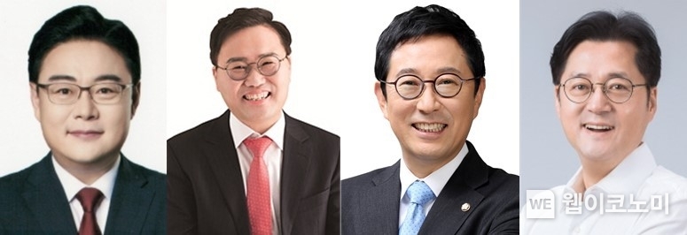 (왼쪽부터) 국민의힘 김성원 의원, 국민의힘 홍석준 의원, 더불어민주당 김한정 의원, 더불어민주당 홍익표 의원 / 2023.12.27 (출처: 중소기업중앙회)