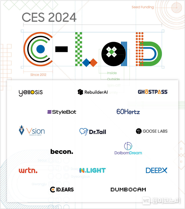 'CES 2024' C랩 전시관 포스터. 삼성전자가 내년 1월 9일부터 12일까지 미국 라스베이거스에서 열리는 세계 최대 가전 전시회 'CES 2024'에서 C랩이 육성한 사내 벤처와 외부 스타트업들의 혁신 기술을 선보인다. / 2023.12.28 (출처: 삼성전자)