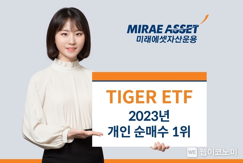TIGER ETF 2023년 개인순매수 1위 / 2024.01.03 (출처: 미래에셋자산운용)