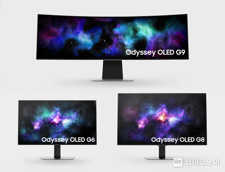 삼성전자 2024년 게이밍 모니터 '오디세이 OLED' 신제품 3종 이미지 / 2024.01.03 (출처: 삼성전자)