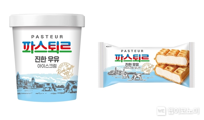파스퇴르 진한우유 아이스크림 2종 이미지 / 2024.01.04 (출처: 롯데웰푸드)