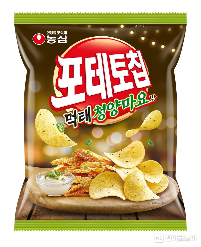 농심 포테토칩 먹태청양마요맛 제품 이미지 / 2024.01.09 (출처: 농심)