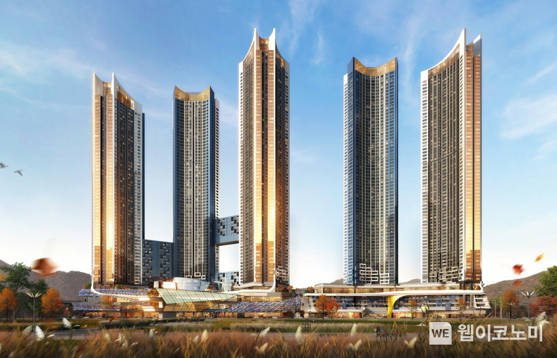  부산시 부산진구에 위치한 시민공원주변 촉진2-1구역 재개발사업 투시도(주경) / 2024.01.14 (출처: 삼성물산 건설부문)