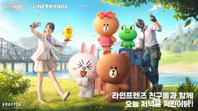 배틀그라운드 모바일, 글로벌 인기 캐릭터 IP ‘라인프렌즈’와 협업 / 2024.02.02 (출처: ㈜크래프톤)
