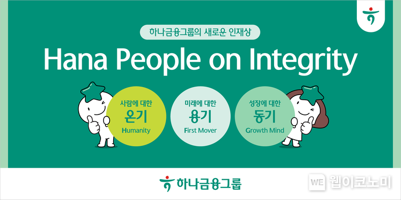 하나금융그룹, 새로운 인재상으로 하나로 연결된 모두의 행복, 새로운 미래를 꿈꾸다! / 2024.02.22 (출처: 하나금융그룹)