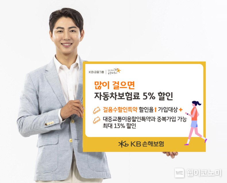 KB손해보험_걸음수할인특약 할인율 확대. / 2024.03.28 (출처: KB손해보험)