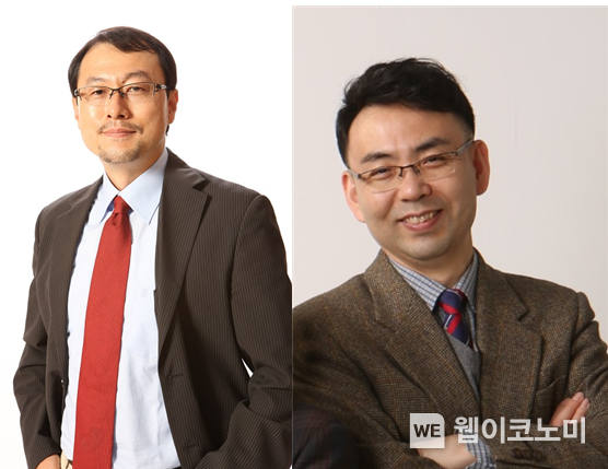 <strong>(왼쪽부터) KAIST 생명과학과 전상용 교수와 KAIST 바이오및뇌공학과 박성홍 교수 / 2024.04.02 (출처: KAIST)</strong>
