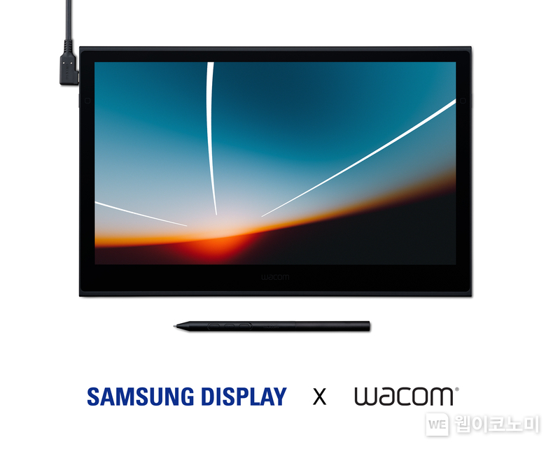 삼성디스플레이의 13.3형 OLED 패널이 탑재된 펜 태블릿 신제품 '와콤 무빙크(Wacom Movink)' / 2024.04.25 (출처: 삼성디스플레이)