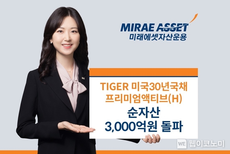 TIGER 미국30년국채프리미엄액티브(H) 3000억돌파 / 2024.04.30 (출처: 미래에셋자산운용)