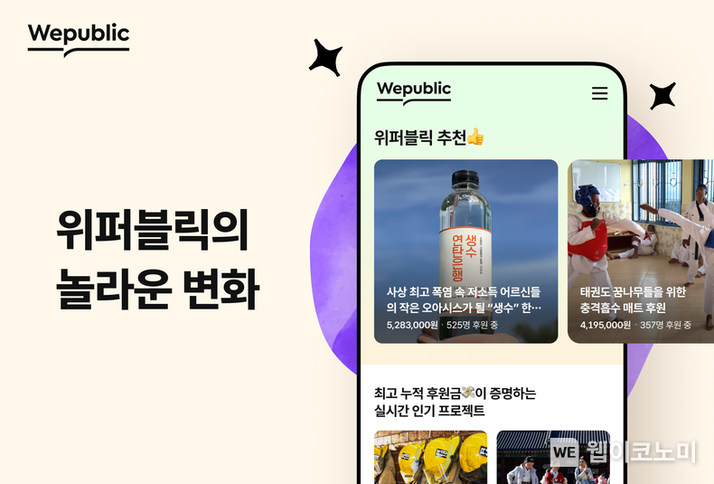 위퍼블릭 피처드 후원프로젝트 공개 및 업데이트 / 2024.05.09 (출처: 위메이드)