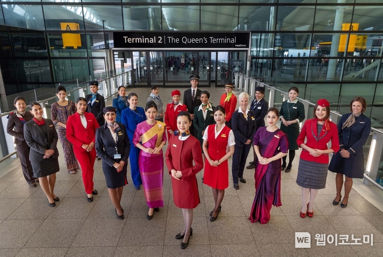 스타얼라이언스 런던 히드로공항 10주년 기념 사진 / 2024.06.13 (출처: 아시아나항공)