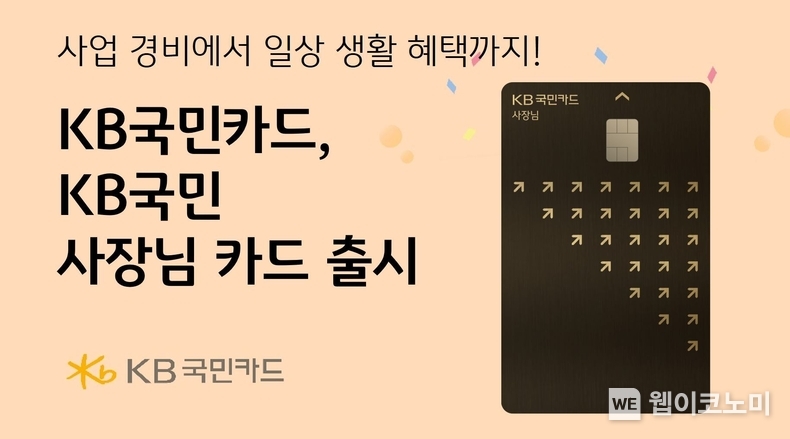 KB국민카드. 개인사업자 특화 KB국민 사장님카드 출시 / 2024.06.18 (출처: KB국민카드)