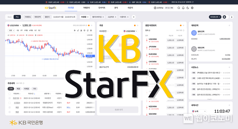 KB국민은행, 쉽고 빠른 차세대 외환매매 플랫폼 KB Star FX 고도화 / 2024.07.08 (출처: KB국민은행)