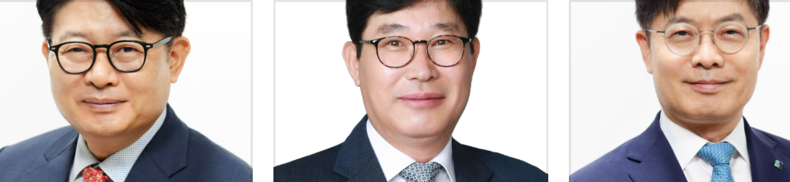 (왼쪽부터) 백상현 부행장, 김학필 부행장, 정성진 부행장 / 2024.07.15 ( 출처: IBK기업은행)