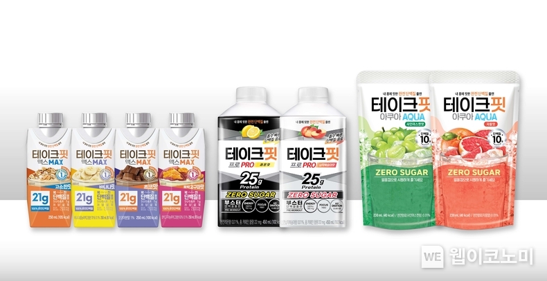 남양유업 단백질 브랜드 ‘테이크핏’의 음료 제품 라인업 / 2024.08.09 (출처: 남양유업)