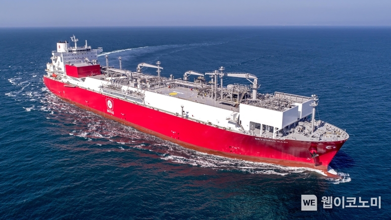 HD현대중공업이 건조해 2020년 인도한 17만 입방미터급 LNG-FSRU / 2024.08.11 (출처: HD현대중공업)