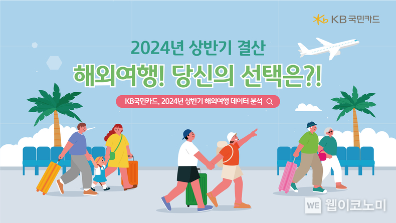 KB국민카드, 2024년 상반기 해외여행 데이터 분석 / 2024.09.02 (출처: KB국민카드)